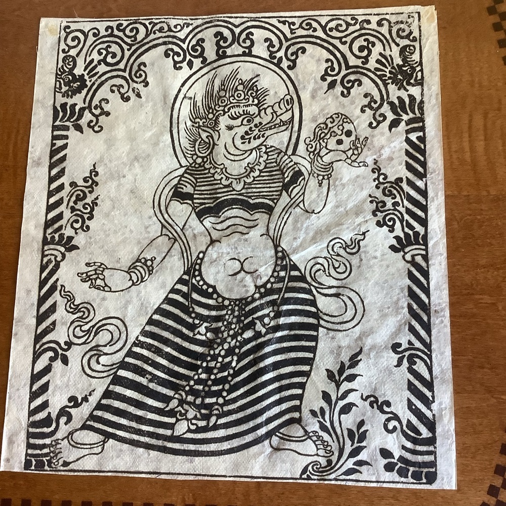 Black and White Mythical Art Print